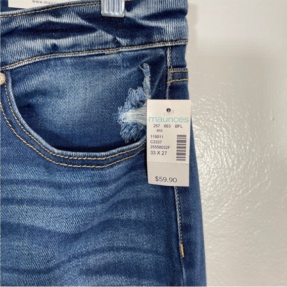 NEW NWT KanCan‎ distressed jeans 33x27 - Picture 4 of 7